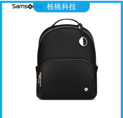 新秀丽（Samsonite）电脑包双肩包11.6英寸背包女书包商务通勤旅行包休闲时尚NO3黑色