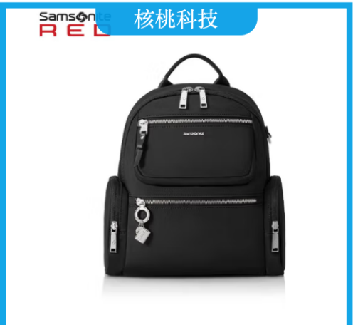 新秀丽（Samsonite）双肩背包电脑包13.3英寸书包潮流女士商务通勤黑色NW7*09002