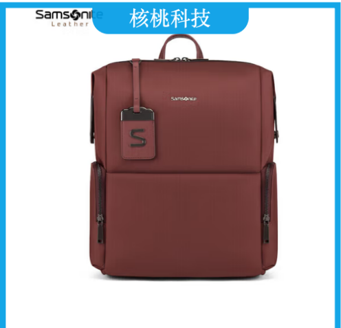 新秀丽（Samsonite）电脑包双肩背包男女书包潮流旅行包TL3 紫红色