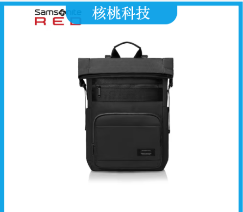 新秀丽（Samsonite）电脑包双肩背包15.6英寸男女书包旅行包灰色QE7